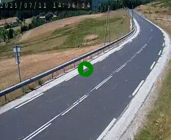 Webcam routière au niveau du col de la Chavade en Ardèche, sur la N102 à 1266 mètres d'altitude