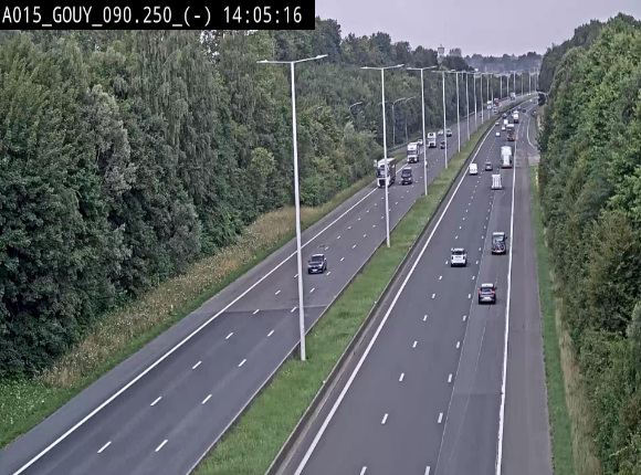 Webcam autoroute Belgique - Gouy-lez-piéton - E42 - BK 90.3