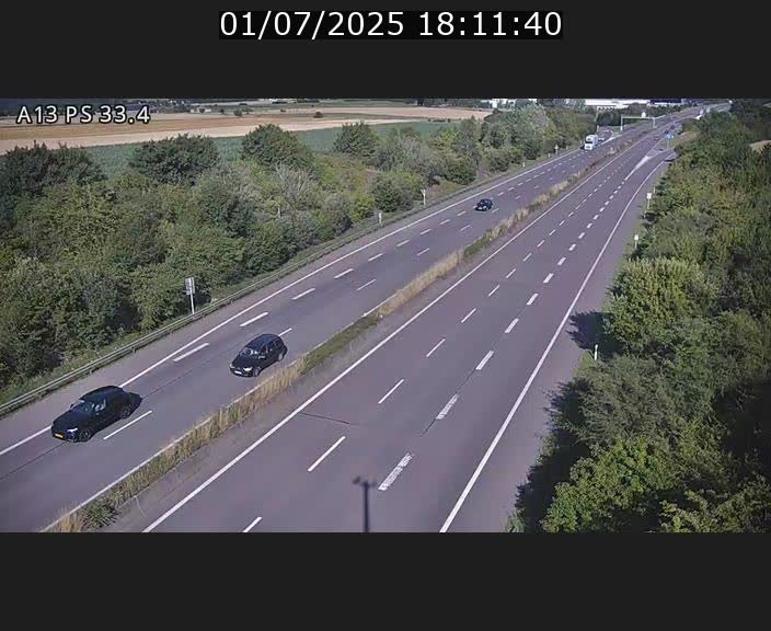 Webcam trafic sur A13 à hauteur de Mondorf-les-Bains en direction d'Altwies