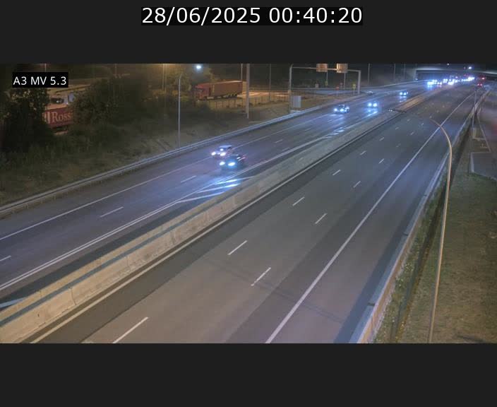 Webcam à l'Aire de Berchem au Luxembourg sur l'A3. Vue orientée vers la France