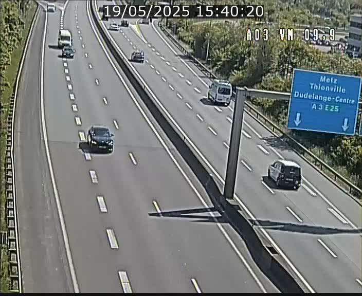 Webcam Autoroute à la Croix de Bettembourg - A3 - BK 9.9 - direction France