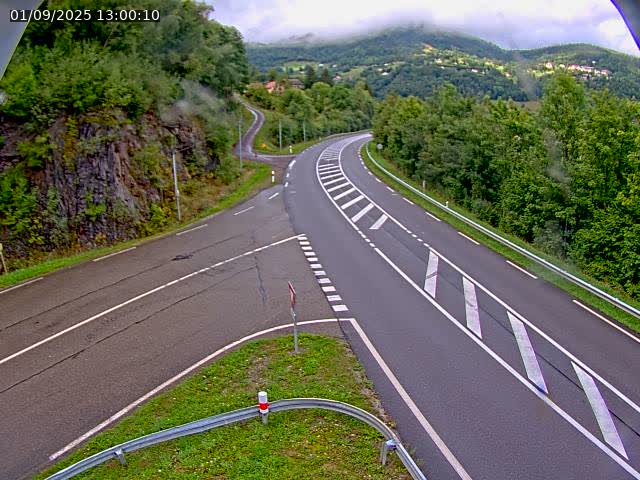 Caméra autoroute France - N66, col du Bussang direction Remiremont