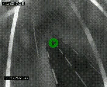 Webcam dans les Pyrénées Atlantique au niveau du col d'Urdos et du fort du Pourtalet sur la N134, en direction du Col et du tunnel du Somport, à 765 mètres d'altitude