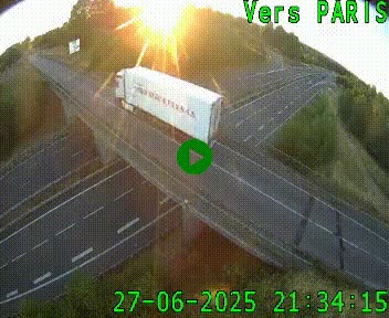 Clone of Caméra routière sur l'autoroute A20 au nord de Limoges, à la jonction avec la N520. Vue orientée vers Paris
