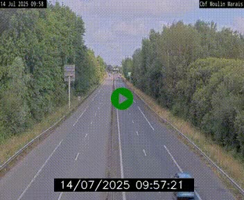 Webcam sur le périphérique de Nantes (N844) entre la Porte de Saint-Luce et la Porte d'Anjou, à l'est de la ville