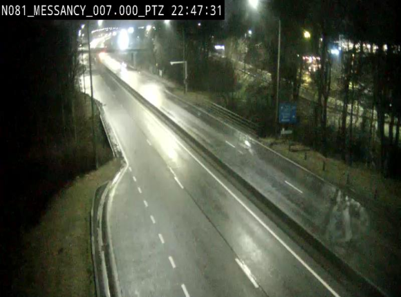 Webcam sur la N81 (E411) à hauteur du Cora Messancy. Vue orientée vers Arlon