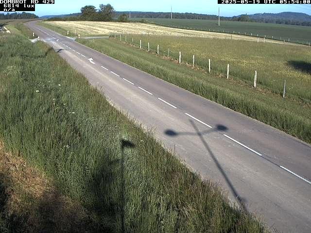 Webcam à Dombrot-le-Sec dans le département des Vosges sur la D429 à 407 mètres d'altitude