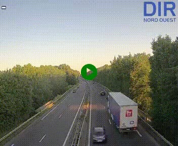Webcam sur le périphérique de Caen (N814) à l'est de la ville, à Mondeville hauteur de la sortie 2, Presqu'île-Rives de l'Orne, au bout de l'autoroute A13