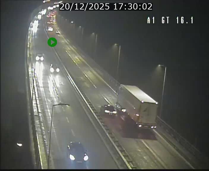 Traffic live webcam Luxembourg Niederanven - A1 direction Allemagne - BK 16.1