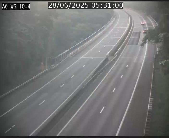 Traffic live webcam Luxembourg Mamer - A6 - BK 10.4 - direction Luxembourg/France/Allemagne