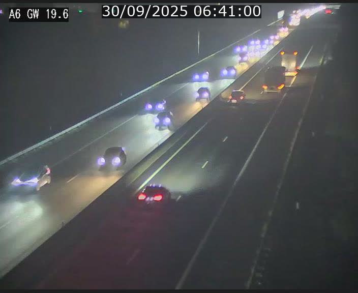 Traffic live webcam Luxembourg - Steinfort - A6 - BK 19.6 - direction Belgique