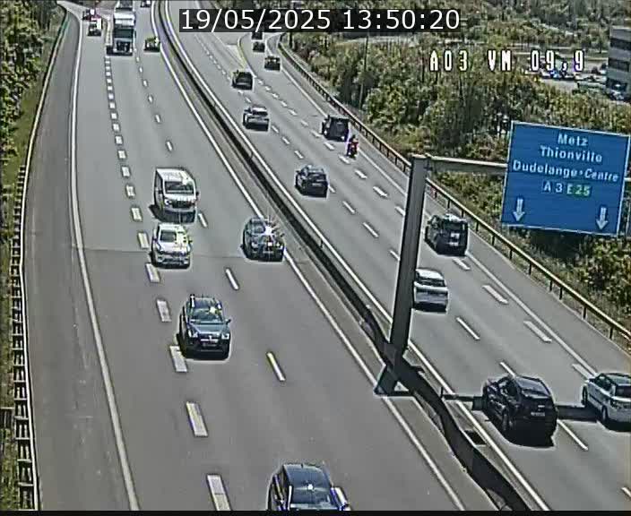 Webcam Autoroute à la Croix de Bettembourg - A3 - BK 9.9 - direction France