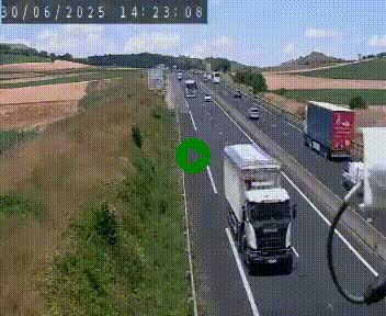 Caméra autoroute A75 à hauteur de Le Crest, en direction de Montpellier