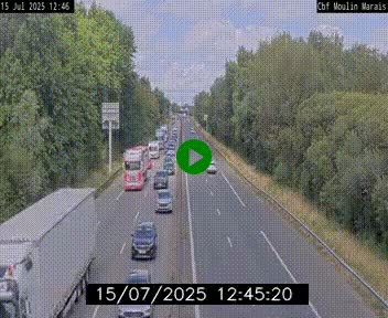 Webcam sur le périphérique de Nantes (N844) entre la Porte de Saint-Luce et la Porte d'Anjou, à l'est de la ville