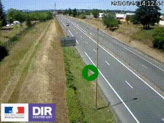 Webcam à Mably, à proximité de Roanne en direction de Moulins sur la N7