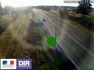 Webcam à Mably, à proximité de Roanne en direction de Moulins sur la N7