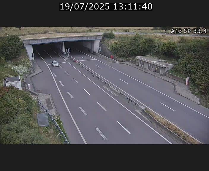 Webcam trafic sur A13 à hauteur d'Altwies en direction de Mondorf-les-bains et en provenance de l'Allemagne