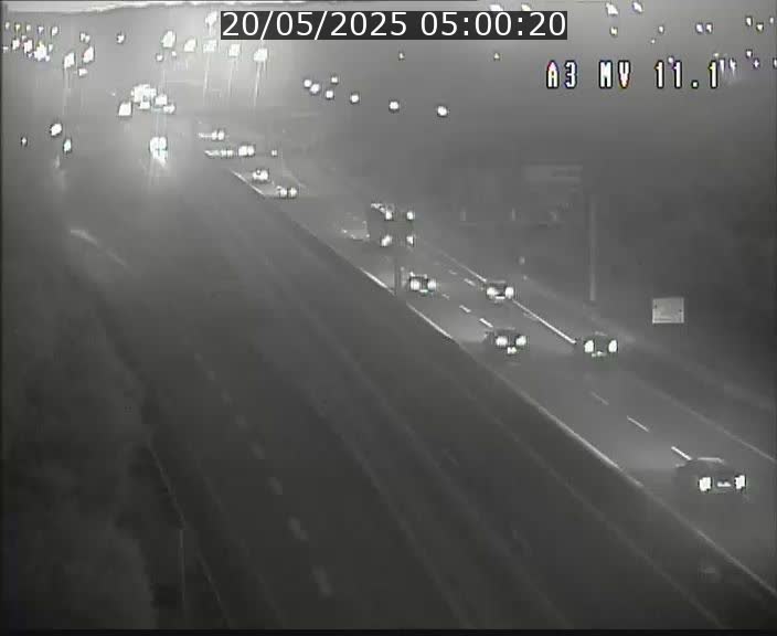Traffic live webcam Luxembourg Croix de Bettembourg A3 - BK 11.1 - direction Luxembourg-ville