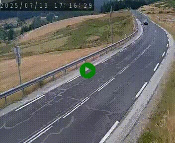 Webcam routière au niveau du col de la Chavade en Ardèche, sur la N102 à 1266 mètres d'altitude