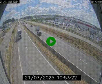 Webcam sur la N165 à hauteur de Caudan, dans le Morbihan.