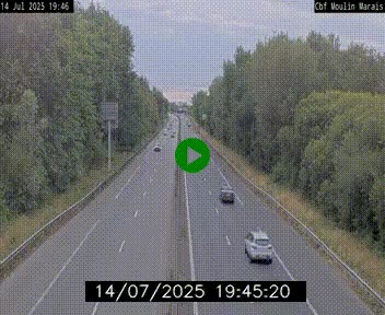 Webcam sur le périphérique de Nantes (N844) entre la Porte de Saint-Luce et la Porte d'Anjou, à l'est de la ville