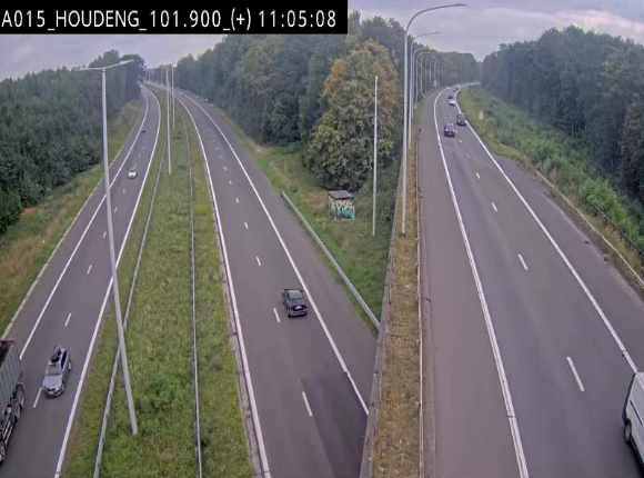 Webcam autoroute Belgique - Houdeng-Goegnies - Jonction E19/E42 direction Tournai/Mons - BK 101.85