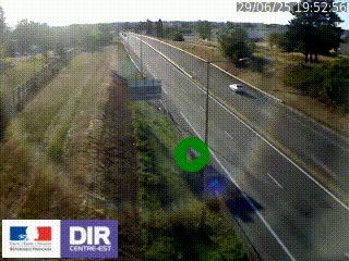 Webcam à Mably, à proximité de Roanne en direction de Moulins sur la N7