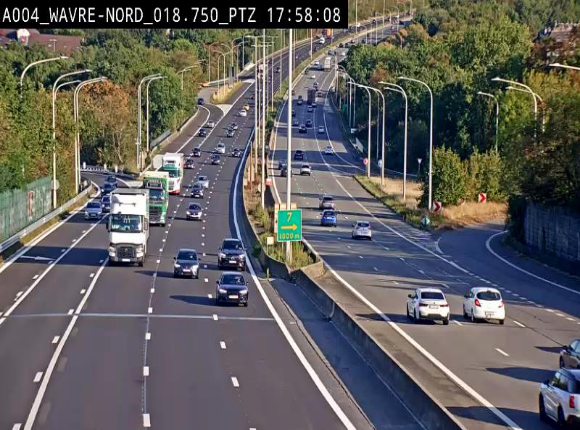 Webcam traffic E411(A4) - BK 18.7 - Bierges (Wavre Nord)