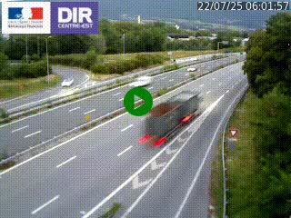Caméra routière à hauteur de la sortie 15 Chambéry-centre au PK 4,103 en direction d'Albertville