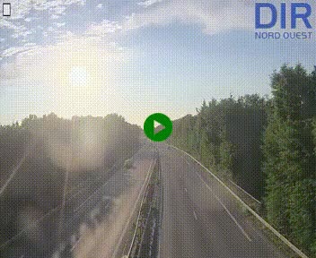 Webcam sur le périphérique de Caen (N814) à l'est de la ville, à Mondeville hauteur de la sortie 2, Presqu'île-Rives de l'Orne, au bout de l'autoroute A13