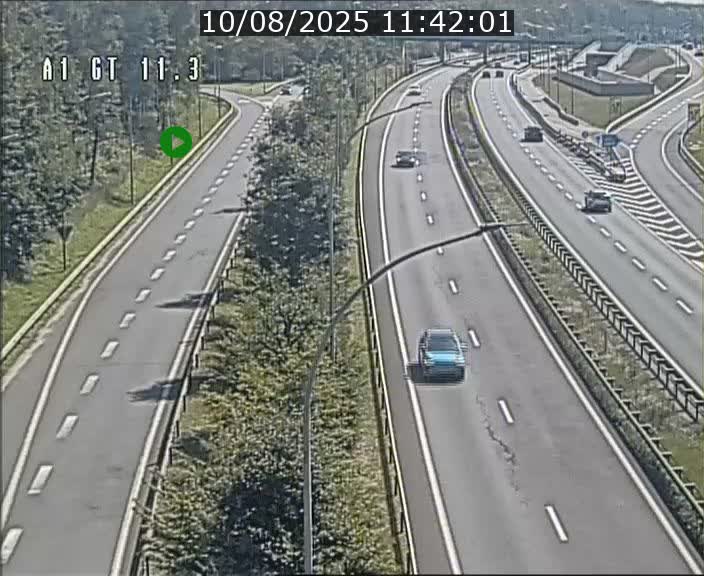 Traffic live webcam Luxembourg Senningerberg - A1 direction Allemagne - BK 11.3