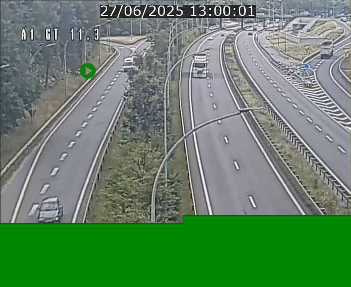 Traffic live webcam Luxembourg Senningerberg - A1 direction Allemagne - BK 11.3