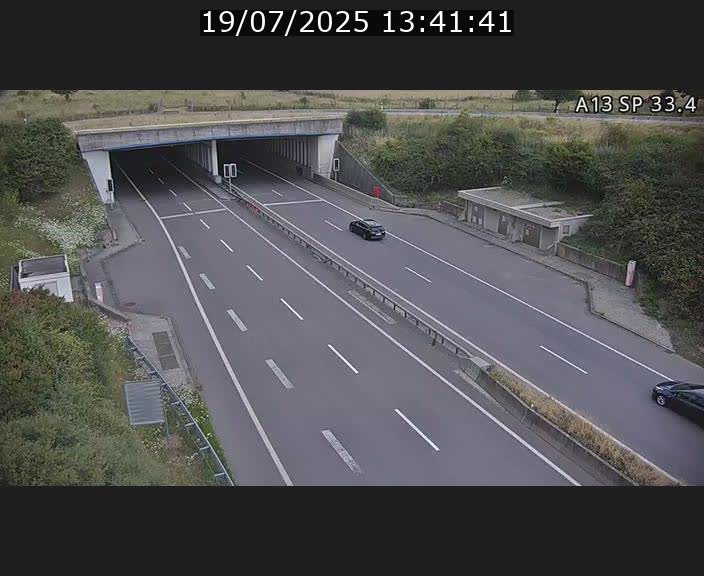 Webcam trafic sur A13 à hauteur d'Altwies en direction de Mondorf-les-bains et en provenance de l'Allemagne