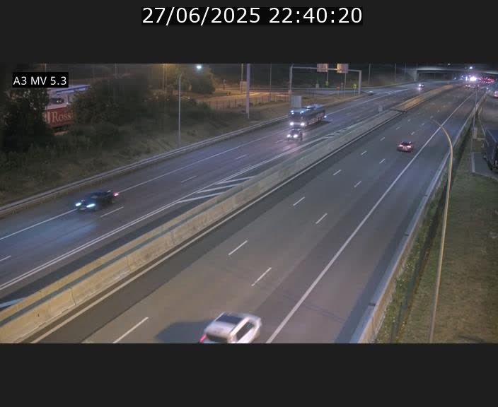 Webcam à l'Aire de Berchem au Luxembourg sur l'A3. Vue orientée vers la France