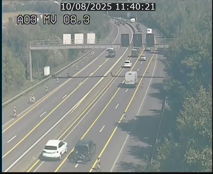 Webcam Autoroute après la Croix de Bettembourg en direction de Luxembourg sur l'A3