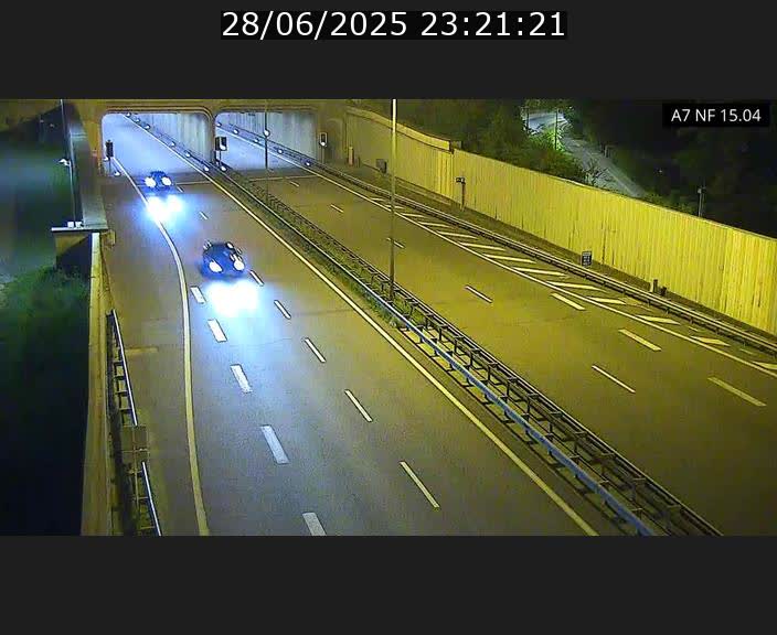 Caméra trafic Luxembourg - A7, Tunnel Mersch, entrée sud, direction Ettelbruck