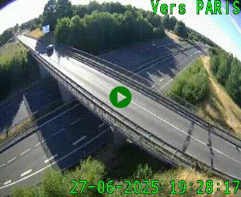 Clone of Caméra routière sur l'autoroute A20 au nord de Limoges, à la jonction avec la N520. Vue orientée vers Paris