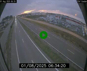 Webcam sur la N165 à hauteur de Caudan, dans le Morbihan.