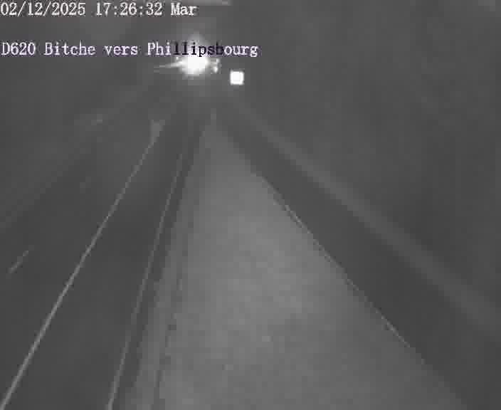Webcam sur la D620, sur le contournement de Bitche. Vue orientée vers Philippsbourg