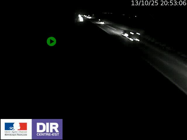 Webcam sur le contournement de Valence, sur la Nationale 7, à la jonction avec la N532, caméra orientée vers Grenoble