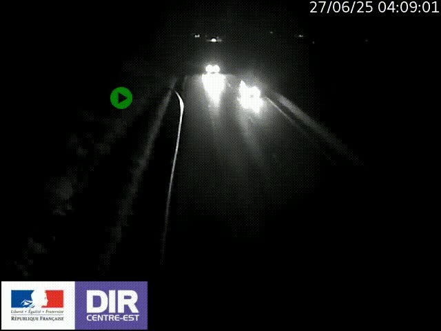 Webcam sur le contournement de Valence, sur la Nationale 7, à la jonction avec la N532, caméra orientée vers Grenoble