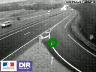 Webcam routière sur la RN6 à Auxerre, à hauteur de la sortie Monéteau, en direction de l'A6 (Gurgy)