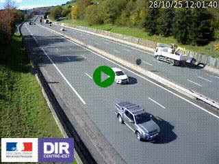 Webcam routière à Saint-Etienne-Terrenoire sur la RN88 avant la jonction entre l'A72 et le Boulevard Périphérique de Saint-Etienne