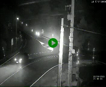 Webcam au carrefour de la croisade, à la jonction entre la N22 et la N320, avant le poste de douane franco-andorrane. Webcam à 1790 mètres d'altitude