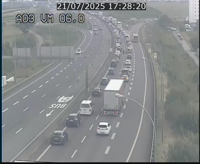 Traffic live webcam Luxembourg Aire de Berchem - A3 - BK 6 - direction France