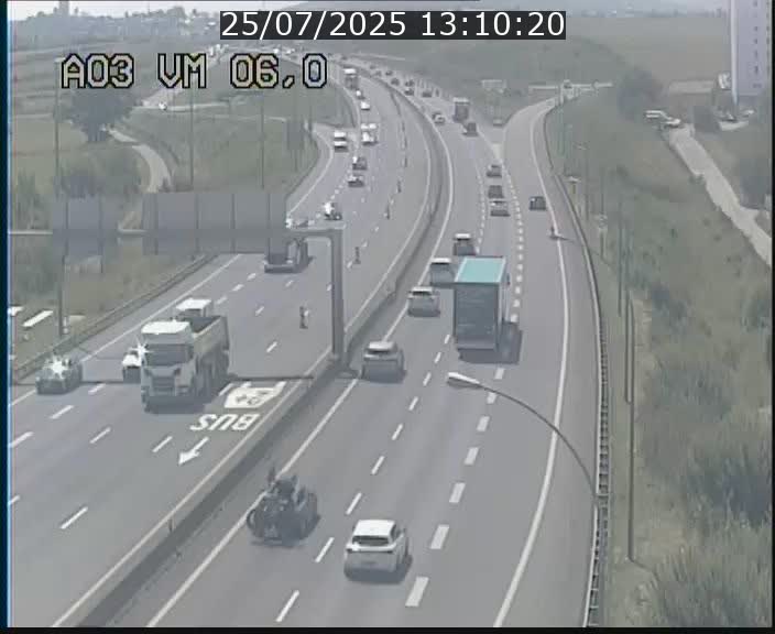 Traffic live webcam Luxembourg Aire de Berchem - A3 - BK 6 - direction France