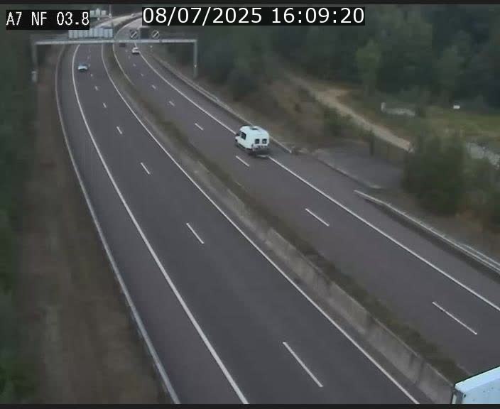 Webcam autoroute A7 au Luxembourg à la sortie du Tunnel Stafelter vers le Nord