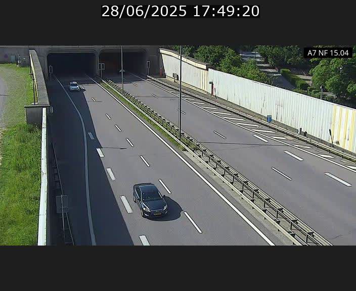 Caméra trafic Luxembourg - A7, Tunnel Mersch, entrée sud, direction Ettelbruck