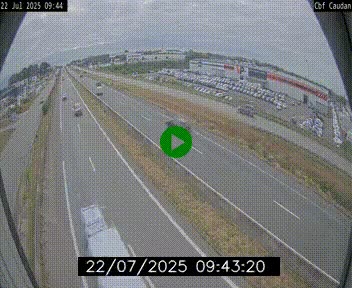 Webcam sur la N165 à hauteur de Caudan, dans le Morbihan.