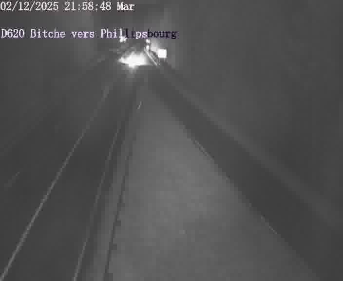Webcam sur la D620, sur le contournement de Bitche. Vue orientée vers Philippsbourg